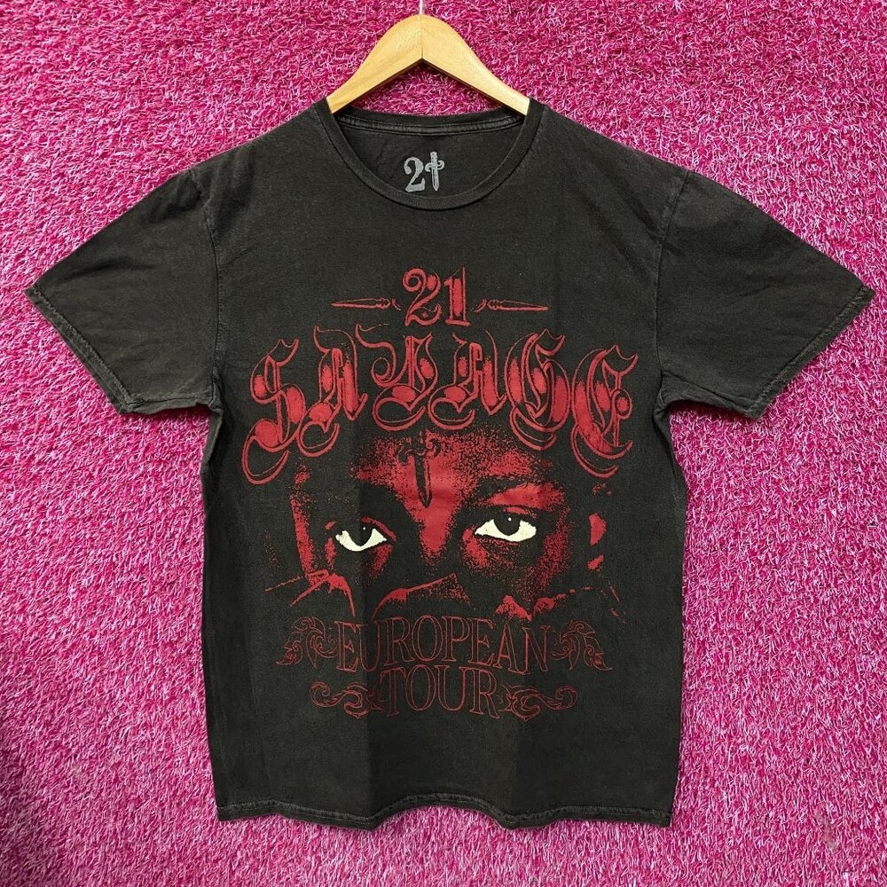 21 Savage American Dream European Tour Rap T-Shirt Medium